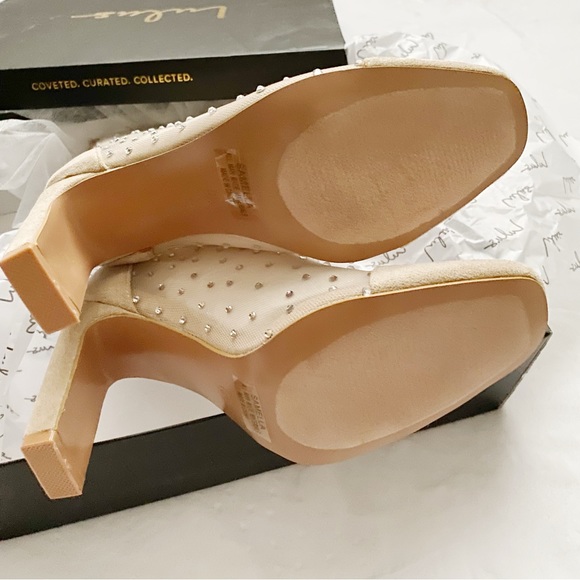 NWT Lulu’s Faux Suede Rhinestone Mid Calf Boots - Picture 8 of 15